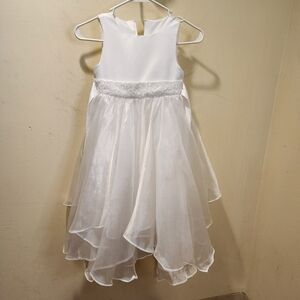 White flower girl or first communion dress Size 6